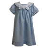 "Vintage Baby" Powder Blue Linen Sailor Dress
