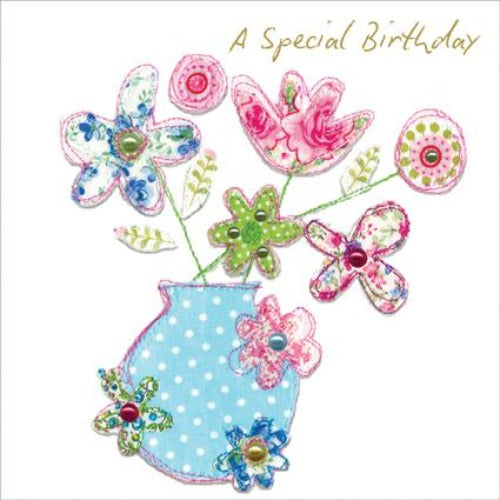 "A Special Birthday" Flower Vase Greeting Card | Putti Celebrations 