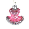 Pink Ballet Dress Glass Ornament, CT-Christmas Tradition, Putti Fine Furnishings