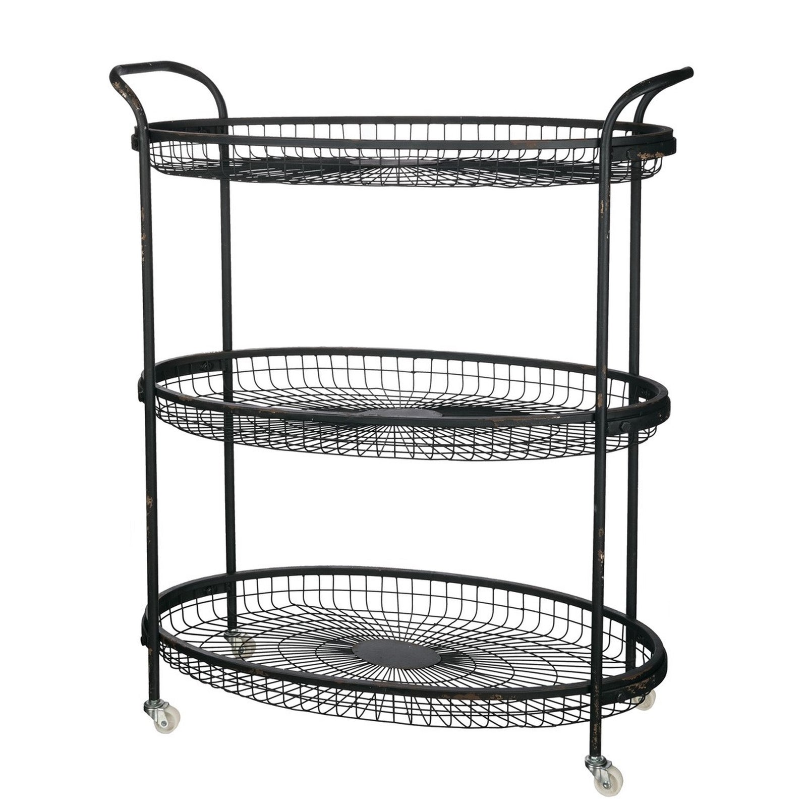 Sullivans Three Tier Rolling Cart - Putti Fine Furnishings Canada