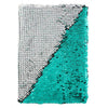 Silver and Aqua Green Reversible Sequin Note Book, SD-Something Different, Putti Fine Furnishings