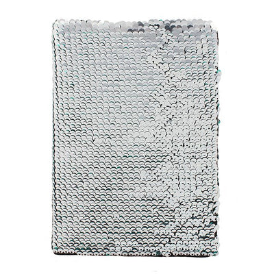 Silver and Aqua Green Reversible Sequin Note Book, SD-Something Different, Putti Fine Furnishings