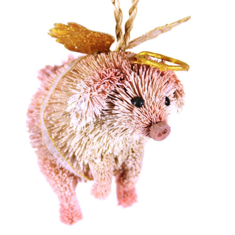 Cody Foster Sisal Angel Pig | Putti Fine Furnishings Canada 