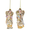 Pastel Angel with Star Glass Ornament | Putti Christmas Celebrations