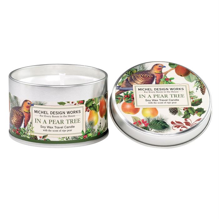 Michel Design Works In a Pear Tree Travel Candle