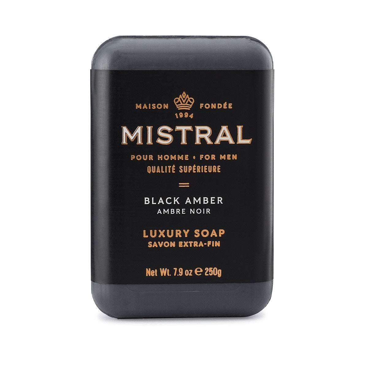 Mistral Men's Soap Black Amber