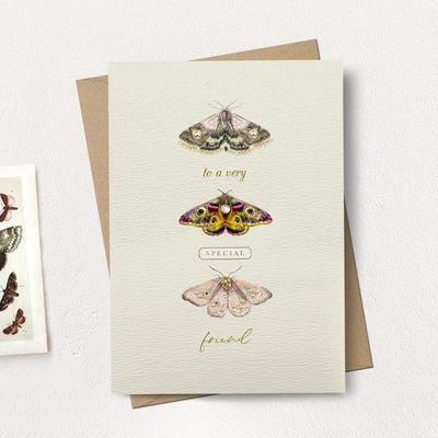"To a very special friend" Moths Greeting Card
