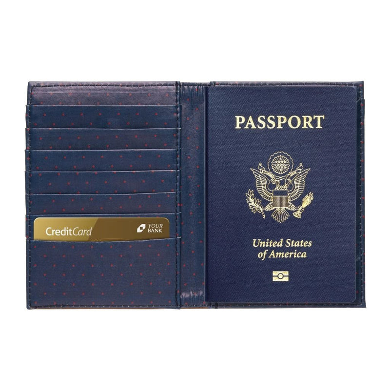 CR Gibson Passport Cover - Brown Leatherette - Putti Fine Furnishings 