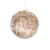 Blush Pink with Pearls and Jewels Velvet Ball Ornament | Putti Christmas