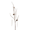 Twig Branch with Clear Acrylic Icicles | Putti Christmas Celebrations