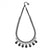  Lovett & Co. Black and Crystal Teardrop Stone Necklace, L&C-Lovett & Co., Putti Fine Furnishings