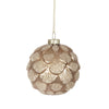 Natural Pine Cone Ball Glass Ornament