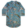 "Blue Blossom" Printed Cotton Ladies Nightshirt | Putti Canada