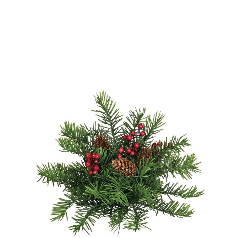 Sullivan's Douglas Pine with Berries Half Orb | Putti Christmas Decoration