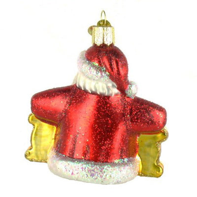 Old World Christmas Believe Santa Glass Christmas Ornament