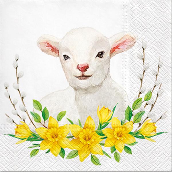 Lamb with Wreath Napkins - Lunch  | Le Petite Putti Canada