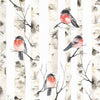 Birds and Birch Trees Paper Lunch Napkins