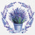 Lavender in Wreath Paper Napkins - Lunch