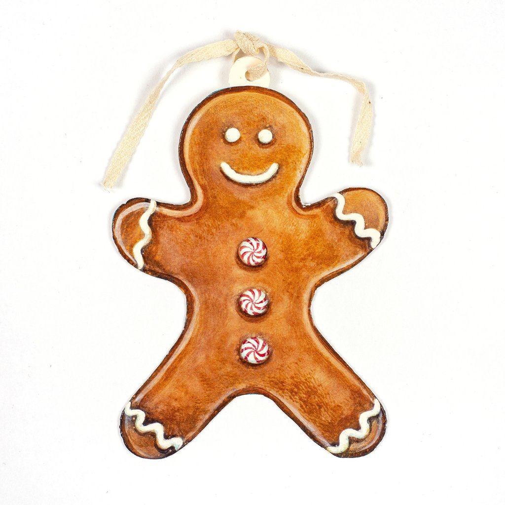 Hester & Cook Gingerbread Man Gift Tags - Putti Celebrations Canada