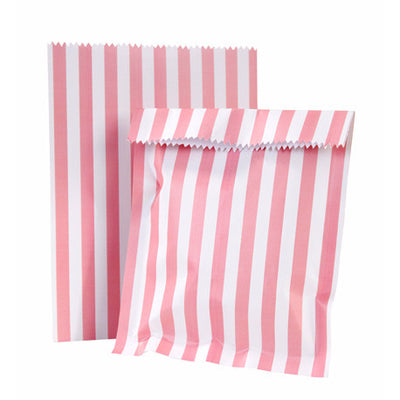 Pink & White Stripe Treat Bags, TT-Talking Tables, Putti Fine Furnishings