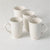 White Snowflake Mug - set of 4