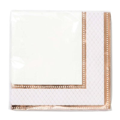 Party Porcelain Rose Gold Paper Luncheon Napkins