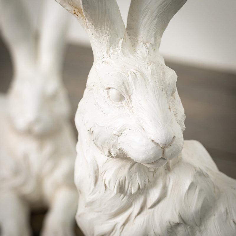 White Hare Figures | Putti Fine Furnishings 