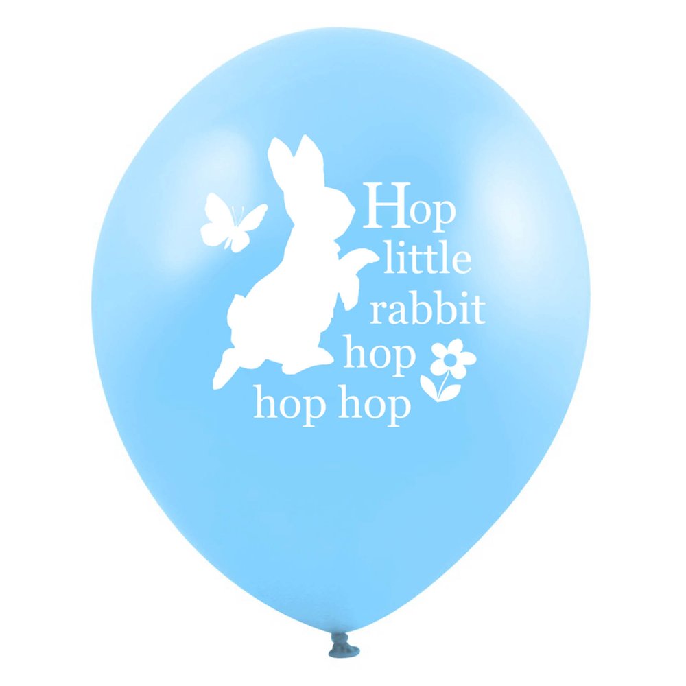  Peter Rabbit "Hop little rabbit...hop hop hop" Balloon - Light Blue, VA-Vintage AngelVA-Vintage Angel, Putti Fine Furnishings