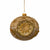 Yellow gold with Gold Glitter Triple Reflector Glass Ball Ornament