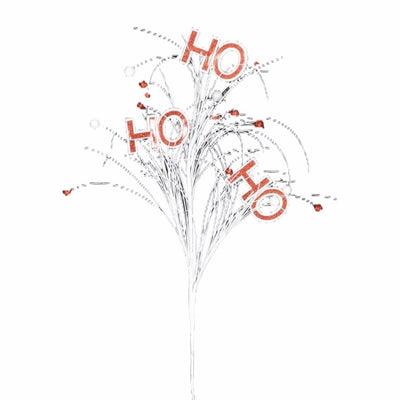 Red and White "Ho Ho Ho" Spray