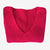 "Made in Italy" Mohair V-Neck Sweater - Hot Pink
