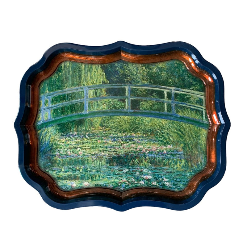 National Gallery Tin Tray Monet "The Water Lilly Pond" | Putti Fine Furnishings 