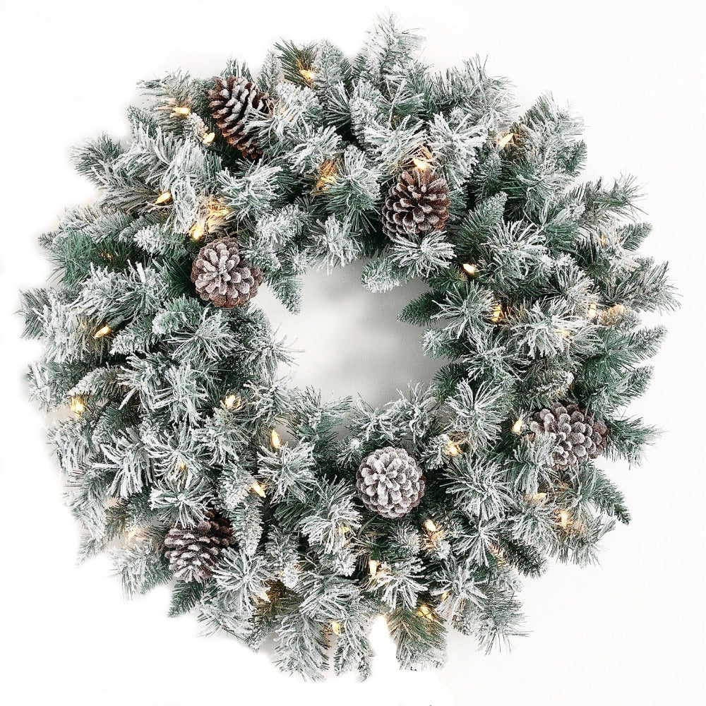 Pine and Cone Pre Lit Wreath | Putti Christmas Canada 
