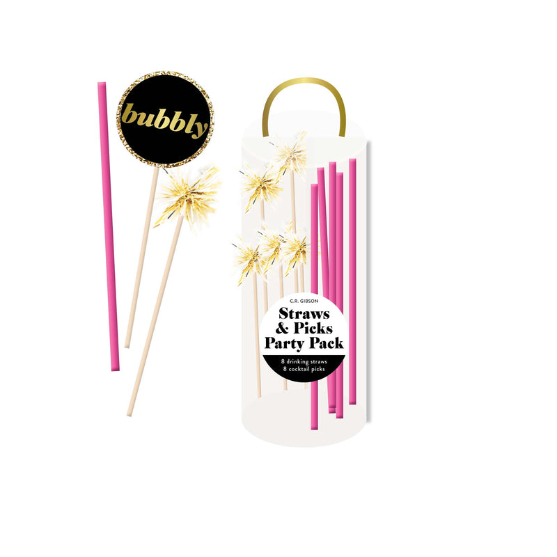 Straws and Picks Party Pack, CRG-CR Gibson, Putti Fine Furnishings