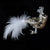  Gold Glass Feather Bird with Crown, CH-Coach House, Putti Fine Furnishings