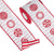 Peppermint Candy Striped Reverse Wired Ribbon  | Putti Christmas Canada 