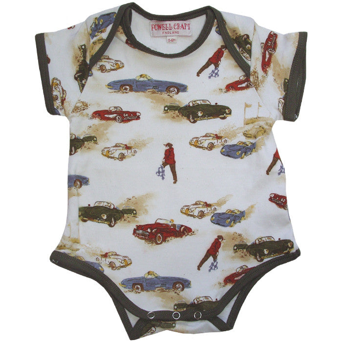  Vintage Racing Car Baby Grow, PC-Powell Craft Uk, Putti Fine Furnishings