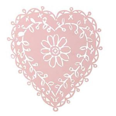  Small Pink Cut Out Heart, CH-Coach House, Putti Fine Furnishings