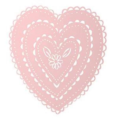 Large Pink Cut Out Heart-Decorations-Coach House-Putti Fine Furnishings