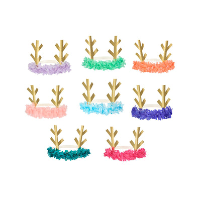 Meri Meri Reindeer Fringed Antler Headbands