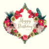 Rococo Ribbon "Happy Birthday" Wreath Greeting Card, ID-Incognito Distribution, Putti Fine Furnishings