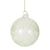 Iced Mint Green Glass Ball Ornament