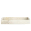 White Marble Napkin Tray | Putti Fine Furnishings Canada