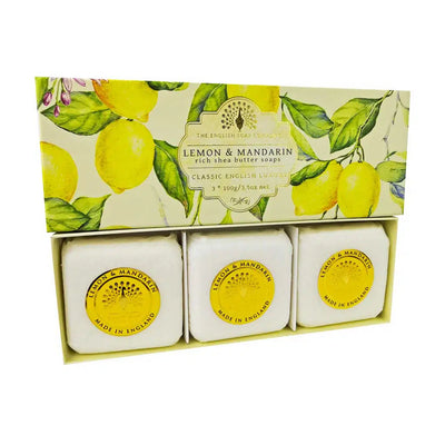 Lemon & Mandarin Boxed Soap - Set of 3
