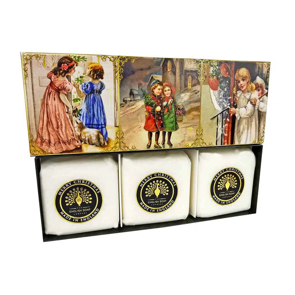 A Victorian Christmas Boxed Soap Set of 3