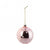 Shinny Pink Glass Christmas Ball with White Dots | Putti Christmas 