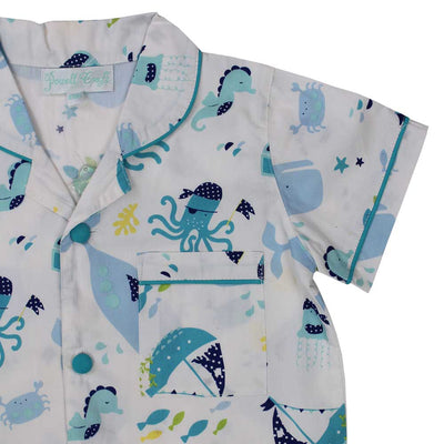Deep Sea Nautical Shorts & Top Pyjamas