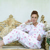 "Katie" Rose Printed Cotton Ladies Pyjamas -  Nightwear - Powell Craft Uk - Putti Fine Furnishings Toronto Canada - 2