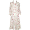 "Katie" Rose Printed Cotton Ladies Pyjamas - Small - Special Order 2 weeks Nightwear - Powell Craft Uk - Putti Fine Furnishings Toronto Canada - 4