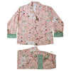 "Peach Blossom" Printed Cotton Ladies Pyjamas | Putti Sleepware Canada